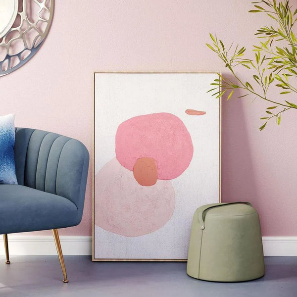 Pink Geode Canvas Wall Art Artwork LOOMLAN By Zuo Modern