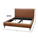 Pisa Leather Luxurious Bed-Beds-LH Imports-LOOMLAN