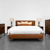 Pisa Leather Luxurious Bed-Beds-LH Imports-LOOMLAN