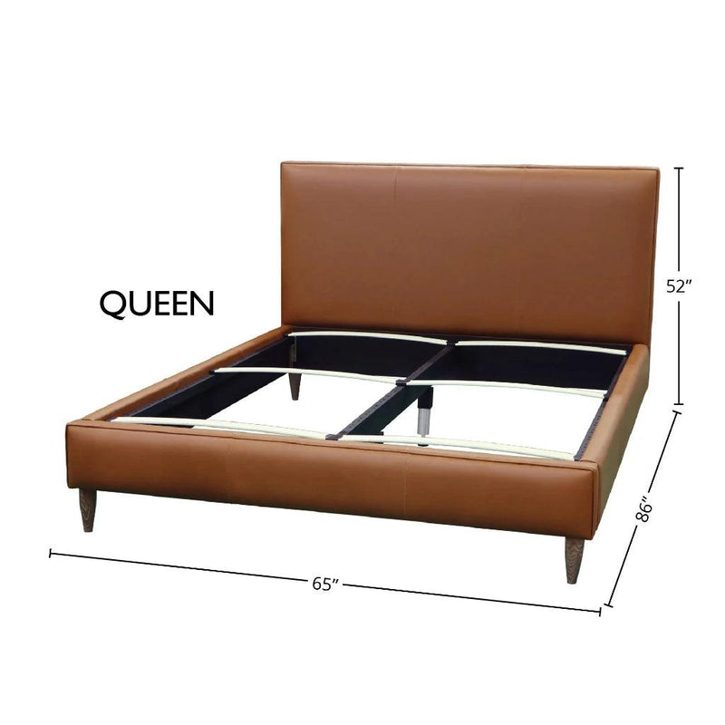 Pisa Leather Luxurious Bed-Beds-LH Imports-LOOMLAN