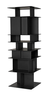 Pisa Shelf, Black Steel-Wall Shelves & Ledgers-Noir-LOOMLAN