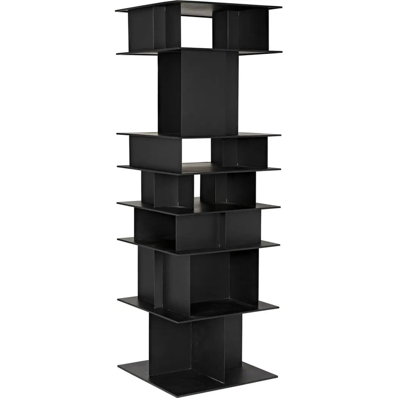 Pisa Shelf, Black Steel-Wall Shelves & Ledgers-Noir-LOOMLAN