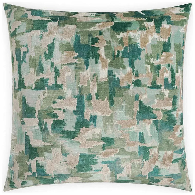 Pissarro Green Throw Pillow With Insert