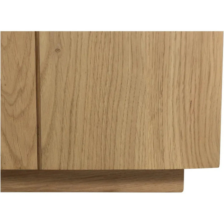 Plank Natural Wood Media Cabinet - LOOMLAN - Moe's Home - TV Stands & Media Centers