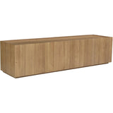 Plank Natural Wood Media Cabinet-TV Stands & Media Centers-Moe's Home-LOOMLAN