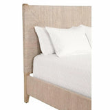 Platform Malay Cal King Bed Frame In White Wash Abaca Rope Beds LOOMLAN By Essentials For Living