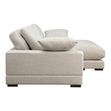 Plunge Cream Sectional Sofa Sahara Sectionals LOOMLAN By Moe's Home