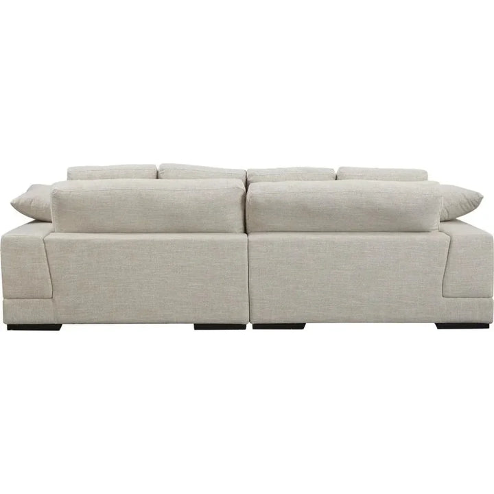 Plunge Cream Sectional Sofa Sahara - LOOMLAN - Moe's Home - Sectionals