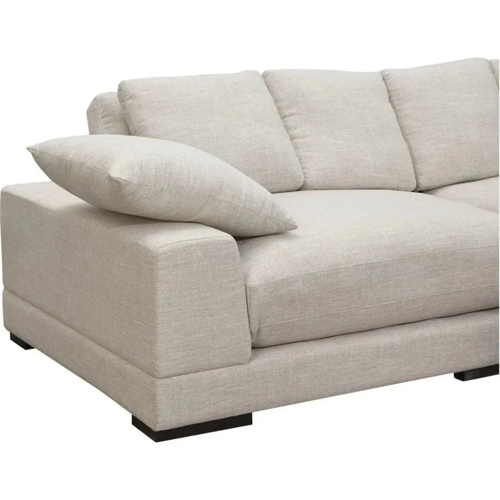 Plunge Cream Sectional Sofa Sahara - LOOMLAN - Moe's Home - Sectionals