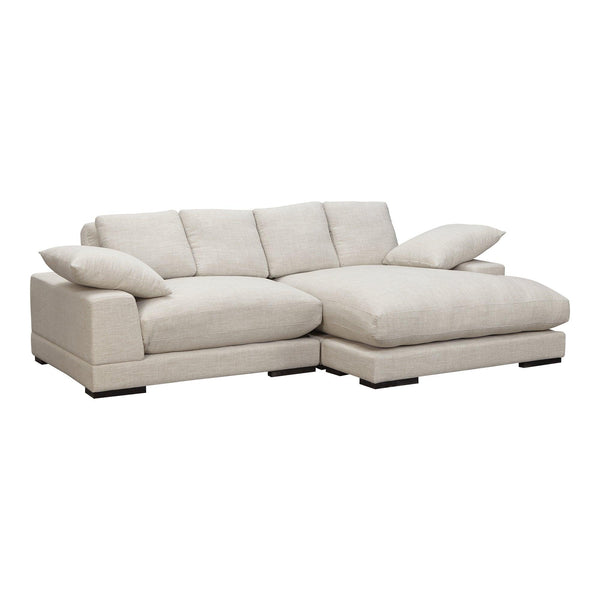 Plunge Cream Sectional Sofa Sahara Sectionals LOOMLAN By Moe's Home