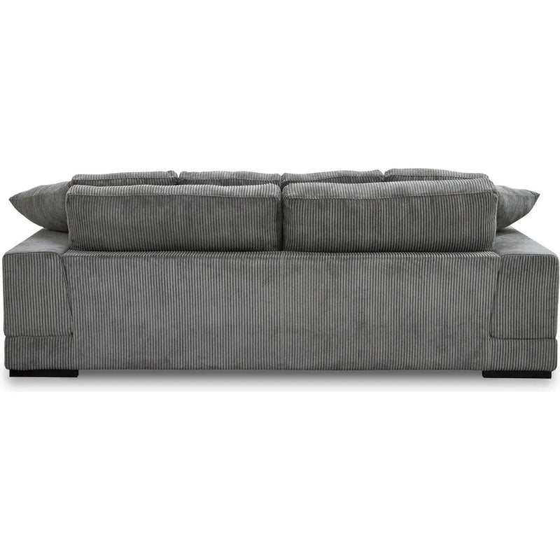 Plunge Polyester and Plywood Grey Sofa Sofas & Loveseats LOOMLAN By Moe's Home