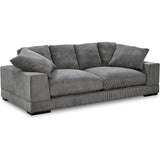 Plunge Polyester and Plywood Grey Sofa Sofas & Loveseats LOOMLAN By Moe's Home