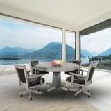 Poker Table with Reversible Table Top Convertible to Dining Table Dining Tables LOOMLAN By Sunny D