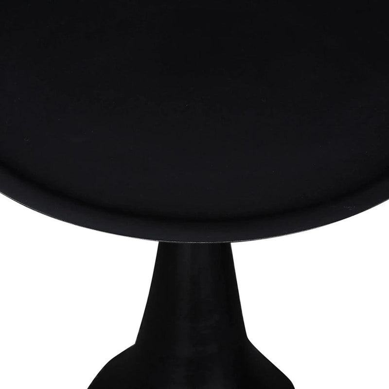 Polina Wooden Round Stylish Side Table-Side Tables-LH Imports-LOOMLAN