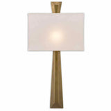 Polished Antique Brass Arno Brass Wall Sconce Wall Sconces LOOMLAN By Currey & Co