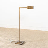 Polished Antique Brass Ruxley Brass Floor Lamp Floor Lamps LOOMLAN By Currey & Co