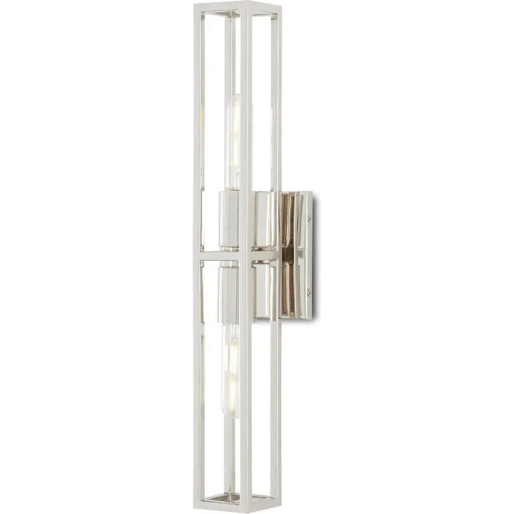 Polished Nickel Bergen Nickel Wall Sconce