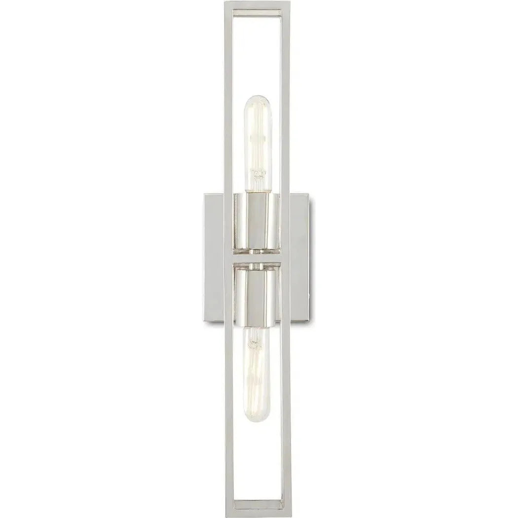 Polished Nickel Bergen Nickel Wall Sconce