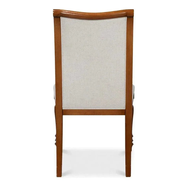 Polk Wood Brown Armless Side Chair 2PC - LOOMLAN - Sarreid - Accent Chairs