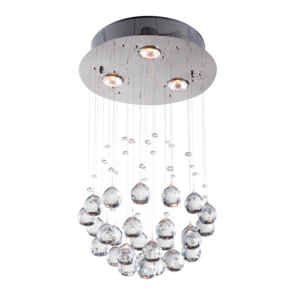 Pollow Ceiling Lamp Chrome Pendants LOOMLAN By Zuo Modern