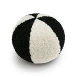 Poodle Ball II Pillow - Ivory/Jet-Throw Pillows-D.V. KAP-LOOMLAN