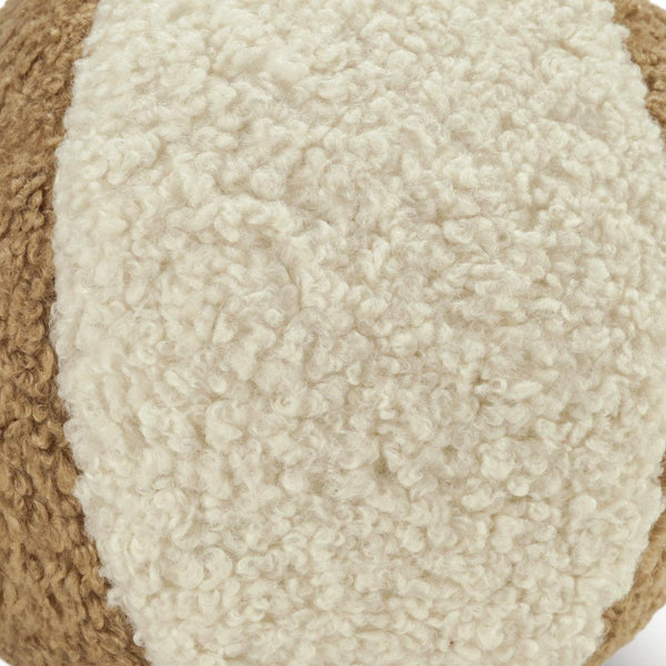 Poodle Ball II Pillow - Ivory/Latte-Throw Pillows-D.V. KAP-LOOMLAN