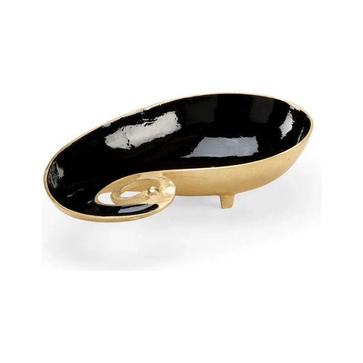 Pop Of Paisley Black Tray - LOOMLAN - Wildwood - Trays