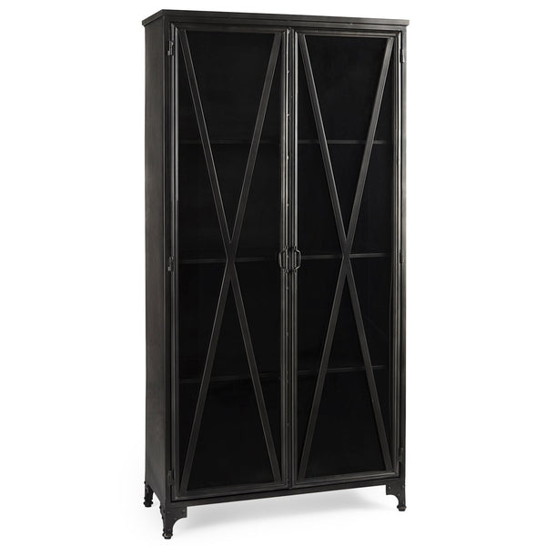 Poppy Metal Black Bookcase