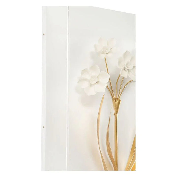 Porcelain Flowers Hamdmade Artwork-Framed Wall Art-Chelsea House-LOOMLAN