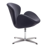Pori Occasional Chair Gray Club Chairs LOOMLAN By Zuo Modern