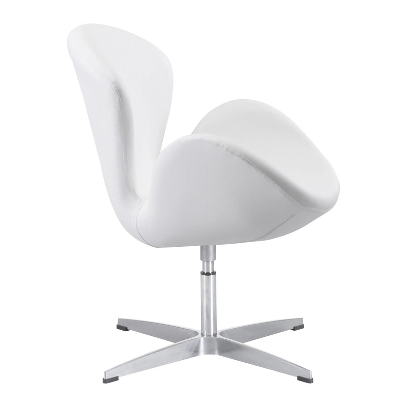 Pori Occasional Chair White Club Chairs LOOMLAN By Zuo Modern