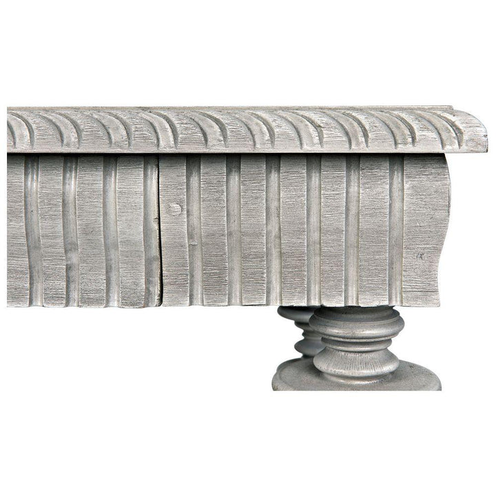 Portuguese Carved Wooden Desk-Home Office Desks-Noir-LOOMLAN