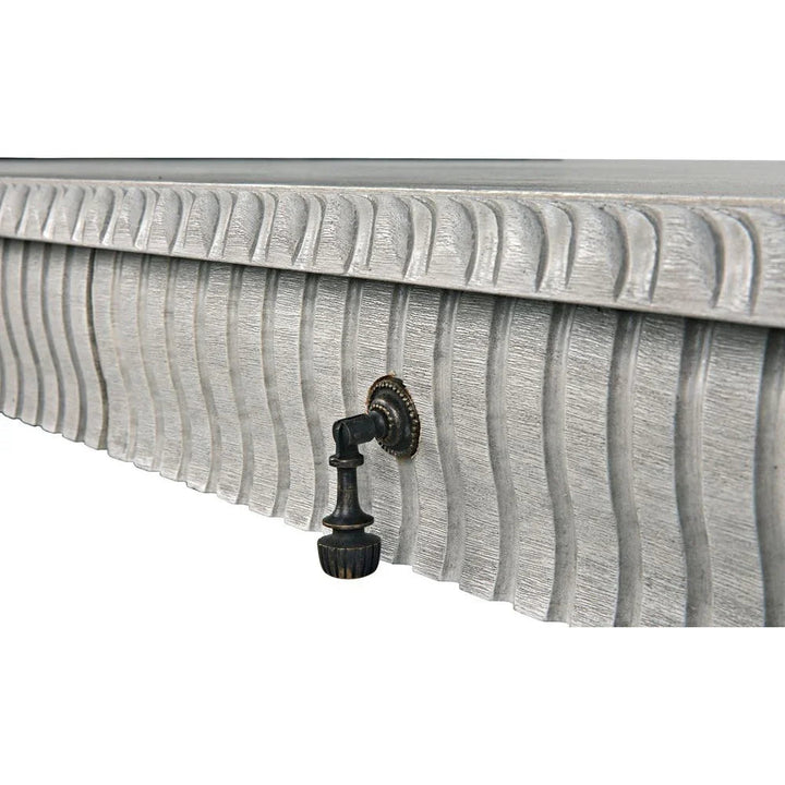 Portuguese Carved Wooden Desk-Home Office Desks-Noir-LOOMLAN