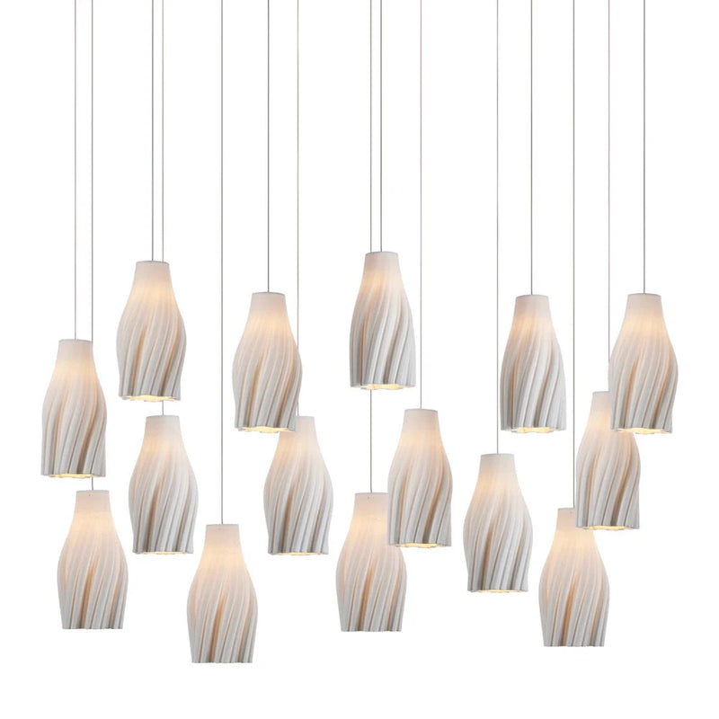 Posh Modern Light Fixture Porcelain Pendant