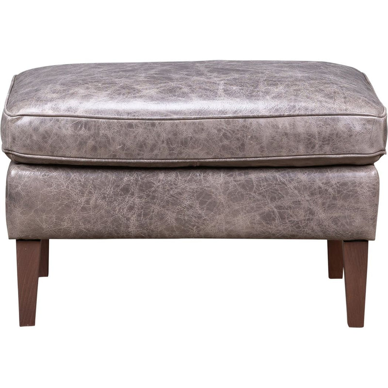 Positano Leather In Venerando Smoke Ottoman