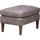 Positano Leather In Venerando Smoke Ottoman