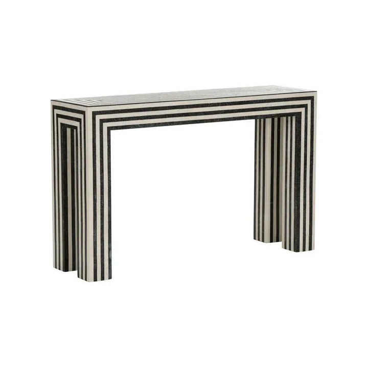 Positano Tessellated Rectangular Console Table - LOOMLAN - Wildwood - Console Tables