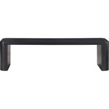 Post Wood Small Dining Bench-Dining Benches-Moe's Home-Black-LOOMLAN