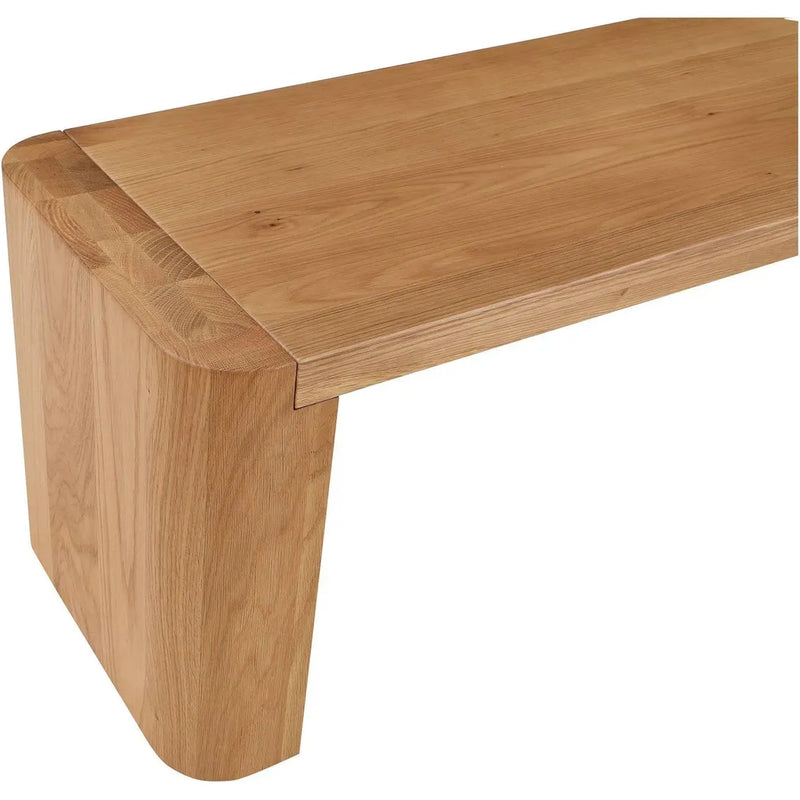 Post Wood Small Dining Bench-Dining Benches-Moe's Home-LOOMLAN