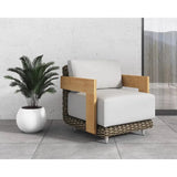 Potenza Armchair Palazzo Cream Stain Resistant Teak