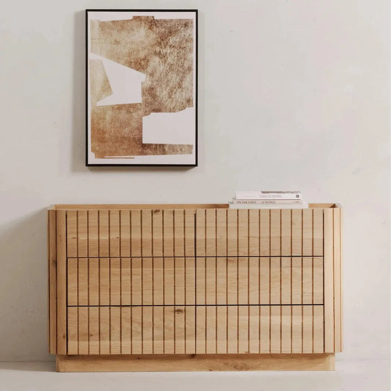 Povera Wood 6 Drawer Dresser