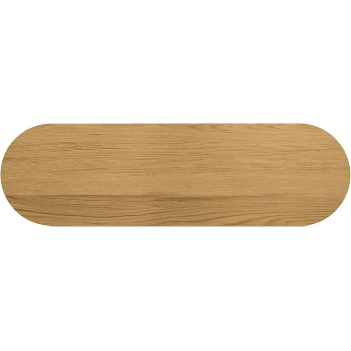 Povera Wood Oval Console Table - LOOMLAN - Moe's Home - Console Tables