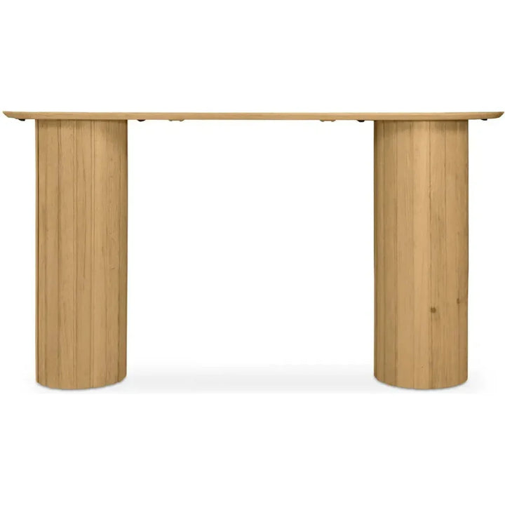 Povera Wood Oval Console Table - LOOMLAN - Moe's Home - Console Tables