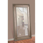 Prazzo Leaner 91" Rectangle Antique Silver Floor Mirror