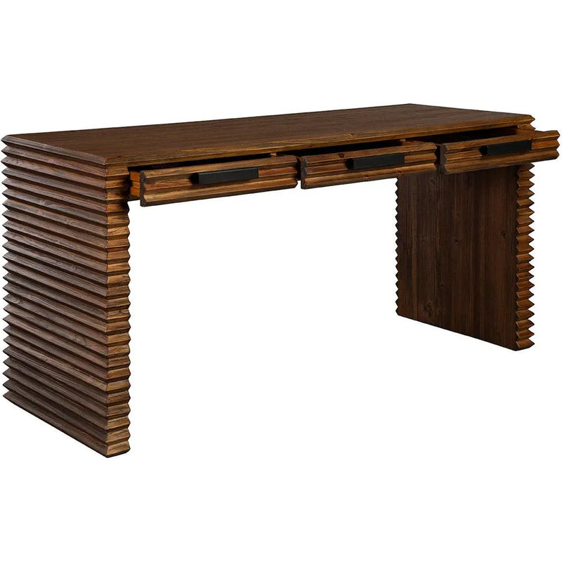 Prescott Stylish Wooden 3 Drawers Desk