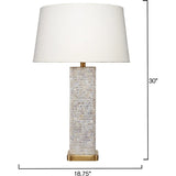 Preston Mother of Pearl Table Lamp by Jamie Young