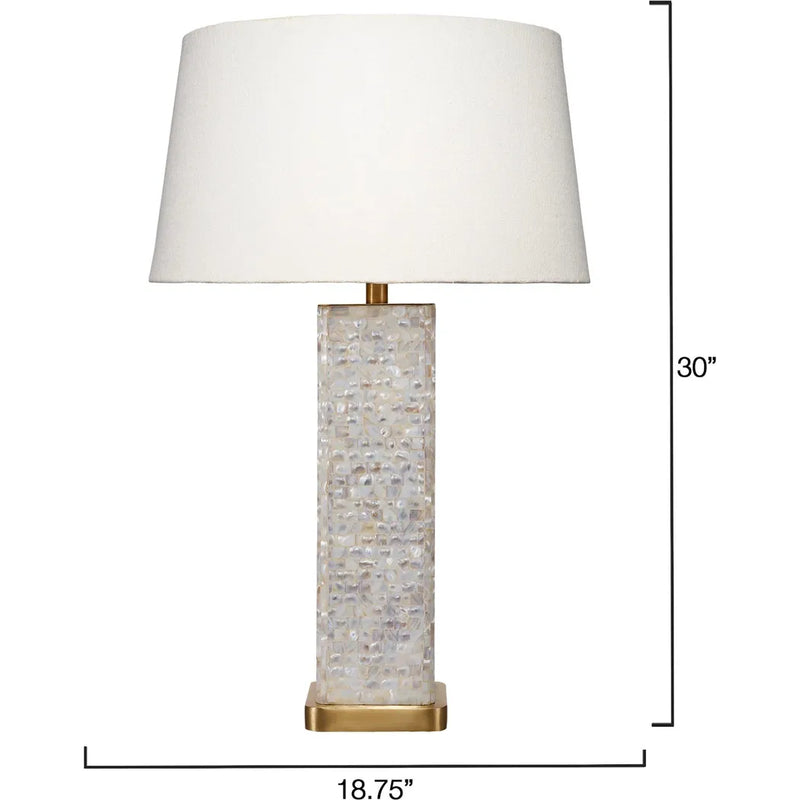 Preston Mother of Pearl Table Lamp by Jamie Young