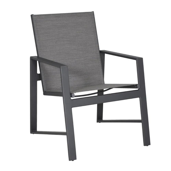 Prism Aluminum Sling Dining Set Table Seats 6-Outdoor Dining Sets-Castelle-LOOMLAN