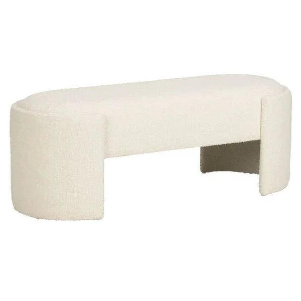 Prix White Backless Bedroom Bench - LOOMLAN - Wildwood - Bedroom Benches