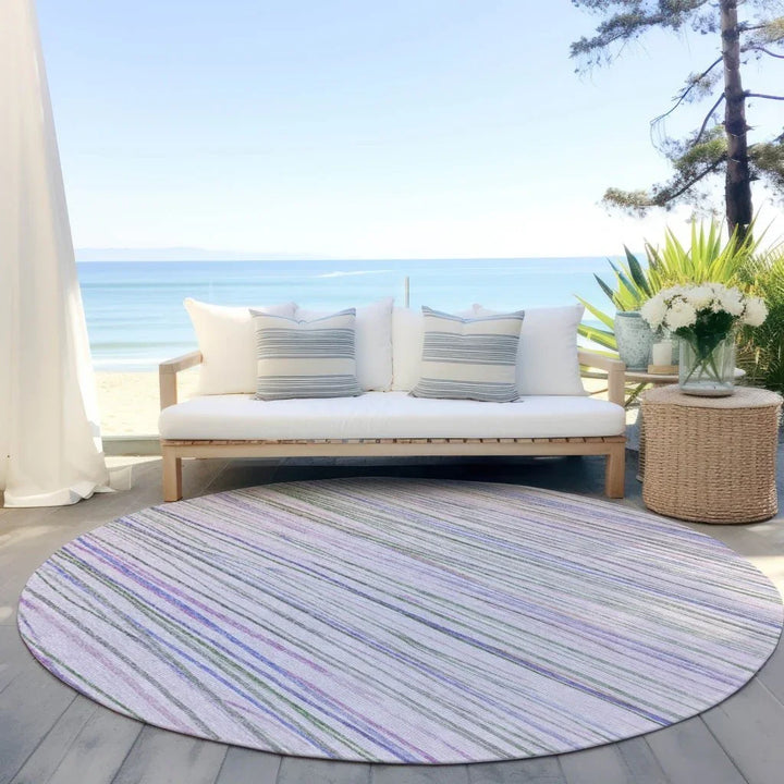 Prizme Purple Washable Indoor - Outdoor Rug - LOOMLAN - LOOMLAN Rugs - Outdoor Rugs